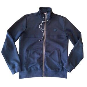 Kaporal Men Sweatshirt‎ Navy Blue Size Medium Full Zipper Long Sleeve